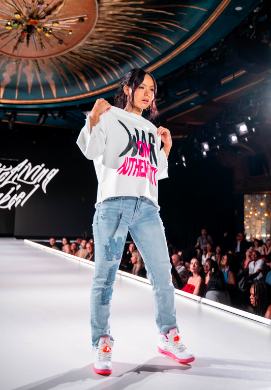 (White) ''War On Authenticity'' Crewneck